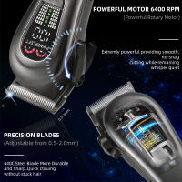 Cortadora de pelo eléctrica para hombre, recortadora de barba inalámbrica con carga USB, potente - details 5