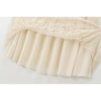 Falda midi semitransparente con lentejuelas bordadas para mujer, vintage, de cintura alta, plisada, línea A, faldas para mujer - details 7