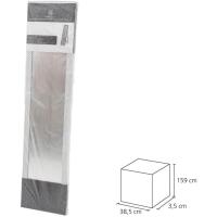 Espejo de Pie, de Cuerpo Entero, Marco de Plástico, Forma Rectangular de 37x157 cm, para Dormitorio, salón, Cuarto de baño, Pasillo Blanco o Negro (Blanco) - details 15