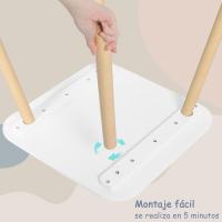 Infantiles, Mesa para Niños con 2 Sillas, Respaldo en Forma de Conejos, Mesa Infantil - details 4
