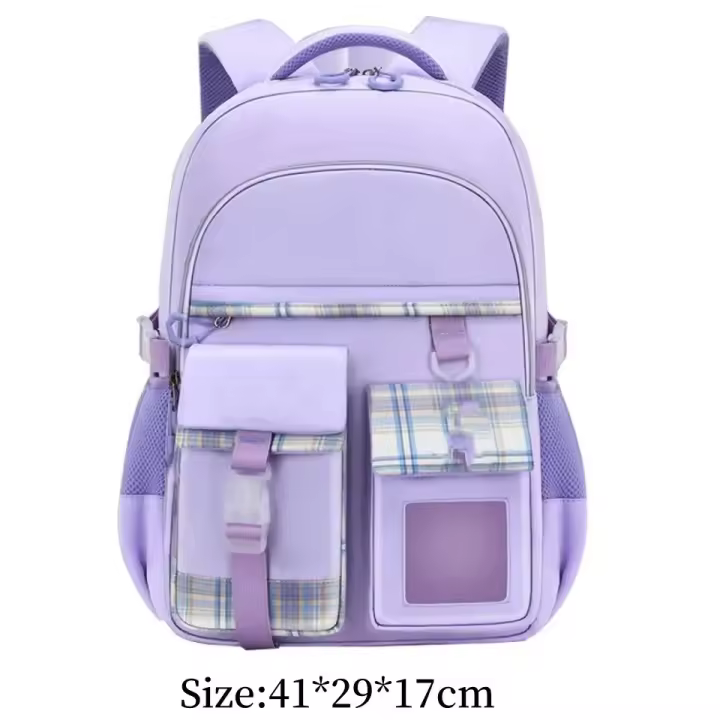 Nueva mochila ligera impermeable para niñas y niños de escuela primaria mochila de protección espinal de gran capacidad para niñas - 1