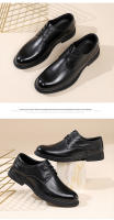 Zapatos de cuero traje de cuero de los hombres zapatos de boda de alta gama de negocios vestido de piel de vaca de primera capa zapatos de los hombres de estilo británico versátil primavera nuevos modelos - details 8