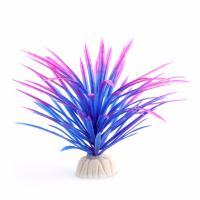 Decoración de acuario Artificial, planta de agua de pesca, hierba de pescado, decoración de Acuario, plantas de plástico, 1 unidad - details 0
