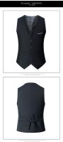 Chaleco de traje de hermano para hombre, ropa de negocios de estilo occidental, chaleco sin mangas de verano para escena de boda - details 4