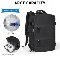 Bolsa de viaje de separación de ropa seca y húmeda de tela Oxford impermeable de gran capacidad para hombres y mujeres, mochila multifuncional de doble hombro. La mochila escolar y la mochila grande puede escribir el avión. - details 7