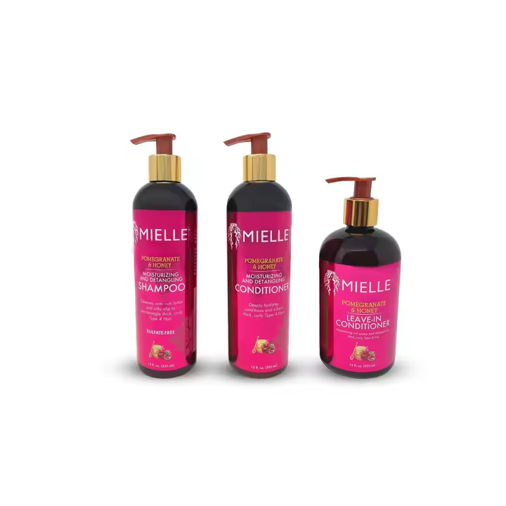 Set de colección Granada Miel de Mielle (Acondicionador, Champú y Acondicionador sin Enjuague) - 1
