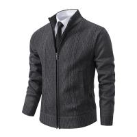 2025 otoño e invierno nuevo abrigo suéter de punto informal cálido acolchado de Cachemira para hombre - details 4