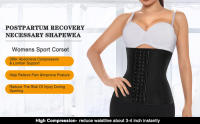 Fajas Colombians Latex Waist Trainer Cincher Long Torso Body Shapewear Women Slimming Belly Sheath Girdles Shaper 9 Steel Bones - details 4