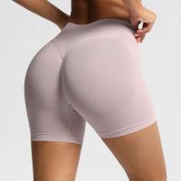 Pantalones cortos de gimnasio ajustados de estiramiento alto cómodos respirables deportivos de cintura para mujer, ropa deportiva para mujer para - details 8