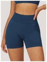 Pantalones cortos deportivos mejorados de cintura alta para yoga sin costuras para mujer, utilizados para gimnasios y ciclismo - details 18