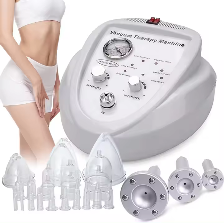 Máquina de aumento de busto y levantamiento de glúteos con terapia de vacío - Masajeador anticelulítico con ventosas y guasha para tensado de piel - 1