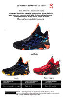 Zapatillas de baloncesto ligeras con plantillas resistentes al desgaste y que absorben los golpes, zapatillas antideslizantes para hombre en verano. - details 7
