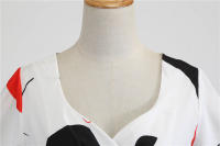 Women floral print casual half sleeve elegant vintage party dress - details 37