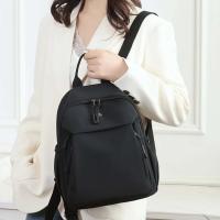 Mochila de Nylon de Alta Calidad Color Sólido, Impermeable, Bolsa de Viaje Casual para Mujeres - details 1