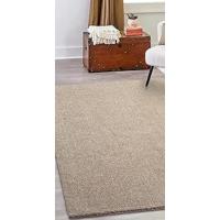 Alfombra Corta Moderna Antideslizante Partes Inferiores Lavables hasta 30 Grados Muy Suave Beige - details 12
