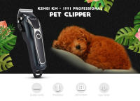 Kemei-cortadora de pelo eléctrica para mascotas, máquina de corte de pelo para animales, aseo para perros y gatos, recargable e inalámbrica, 1991 - details 0