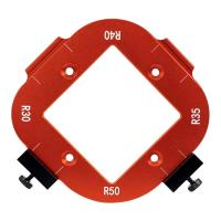 Plantillas de enrutador para carpintería, plantilla de posicionamiento de ángulo de arco de aleación de aluminio 4 en 1, R10-R50, reutilizable, bricolaje - details 1