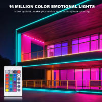GAHADA Tira de LED Neón Moderna 108LEDs/m Impermeable Control Remoto Aplicación Bluetooth - details 2