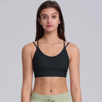 Sujetador de yoga para mujer, ropa de pilates a prueba de golpes de alta intensidad, con correas cruzadas absorbentes de golpes para gimnasio - details 12