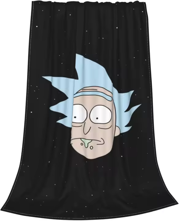 Manta de Rick and Morty Anime, colcha, manta, manta de sofá, manta Linda - 1
