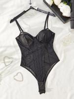 Traje de Moldura de Cuerpo con Cuello en V Profundo Corset Top de Sujetador de Cintura Ajustable - details 9