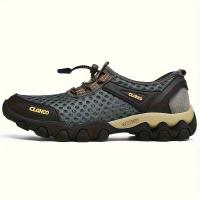 Zapatos de malla con suela de goma gruesa, zapatos adhesivos en frío hechos a mano para deportes casuales al aire libre para hombres. - details 24