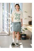 Camiseta de Verano 2024 Semir Manga Larga, Estampado Retro Americano, Moda para Mujeres - details 1