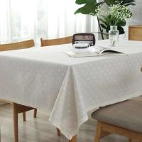 Manteles de alta calidad, diseños florales de Margarita, elegantes bordes ENCE, textiles rectangulares mezclados con lino de algodón, utilizados para - details 4