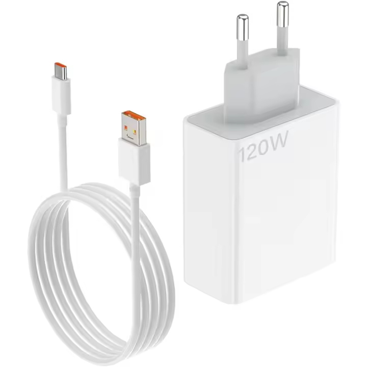 120W Cargador rápido de con cable tipo C de 1 metro para teléfono Android/adaptador Adaptador de corriente USB C Compatible con 12T 11T Pro/Note 11s/Note 10 Pro/Note 12 Pro +/K50 Ultra/K50 Pro - 1