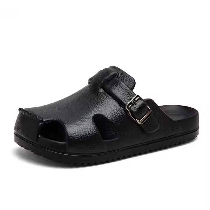 Sandalias casuales multifuncionales para hombre, con puntera abierta, para uso en exteriores, con orificios de ventilación. - 1