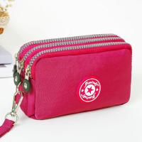 Bolsa de Teléfono Móvil de Estilo Corto para Mujer Bolso de Maquillaje de Moda con Cierre de Cremallera de Tres Capas - details 9