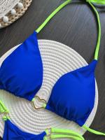 Conjunto de Bikini Halter de Color Sólido RUOTONSEPT Traje de Baño de Estilo Brasileño para Mujeres - details 13