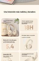 Cascos Inalámbricos plegables con Bluetooth 5,4, Reproducción 18H, Ajuste Cómodo - details 1