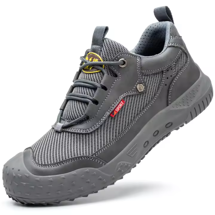 Zapatos de seguridad transpirables, zapatillas de trabajo con protección, antipinchazos, punta de acero, antideslizantes, Verano - 1