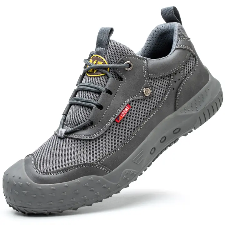Zapatos de seguridad transpirables, zapatillas de trabajo con protección, antipinchazos, punta de acero, antideslizantes, Verano - 1