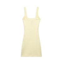 Vestido corto texturizado con tirantes elásticos anchos para mujer, novedad de verano 2025 - details 2