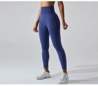 Pantalones deportivos ajustados de secado rápido para mujer, pantalones de Yoga ajustados, pantalones de Yoga de punto sin costuras, pantalones de chándal transpirables antitratamiento para gimnasio y Fitness - details 21
