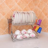 Escurridor de platos práctico en forma de S de 2 niveles, estante de secado de platos de Metal que ahorra espacio, escurridor de tazas estable, encimera - details 10