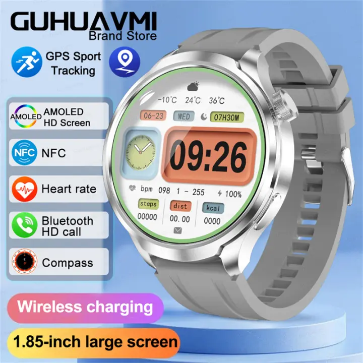 Nuevo 2025, reloj inteligente para hombre de alta calidad, 1,85 pulgadas (4,7) cm, pantalla completa suave al tacto, llamada bluetooth, batería de 410 mA, más de 500 - 1