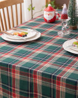 Mantel de Mesa de Cuadros a Cuadros con Borla Cubierta de Mesa sin Arrugas Lavable para Navidad, Fiestas y Año Nuevo - details 3