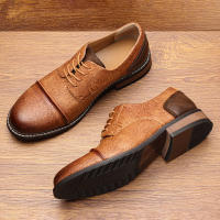 Zapatos casuales de negocios tendencia retro zapatos de cuero de gran tamaño - details 7