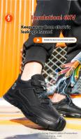 Los hombres de trabajo de seguros de zapatos anti-smash anti-perforación aislados cuatro estaciones de trabajo ligero resistente al desgaste zapatos impermeables de la obra - details 3
