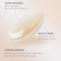 Cubierta de silicona opaca reutilizable para pezones, empanadas invisibles autoadhesivas para senos, sujetador adhesivo Invisible, pegatinas para el pecho, cinta para senos - details 1