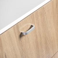 Mínimalista Diseño de Puerta Oscilobatiente 6 Baldas para 28 Zapatos Estructura Blanco/Taupe - details 8