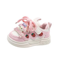 Zapatos de tablero para niñas primavera y otoño nuevos zapatos deportivos de cuero para niñas estudiantes Velcro casual compañeros de clase zapatos de dibujos animados - details 14