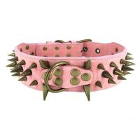 Collar de cuero PU para perros, collares acolchados duraderos para entrenamiento de mascotas, collares para perros medianos a grandes, Bulldog Francés - details 6