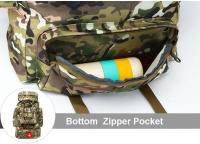 Mochila táctica de gran capacidad para hombre, bolsa militar de camuflaje de 70L, para senderismo, montañismo, caza y acampada - details 7