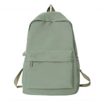 Mochila escolar impermeable para mujeres, mochila escolar de gran capacidad, cremallera suave, color sólido, mochila casual para - details 11