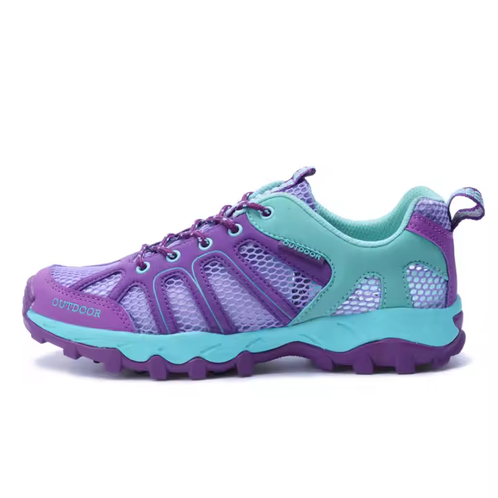 Zapatillas de senderismo para mujer, zapatos atléticos para exteriores, ligeros, transpirables, antideslizantes, Trekking, senderos - 1