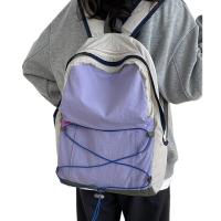 Mochila de viaje al aire libre Mochila de libros para hombres y mujeres Mochila con cordón elástico Mochila para portátil de viaje con múltiples bolsillos - details 2